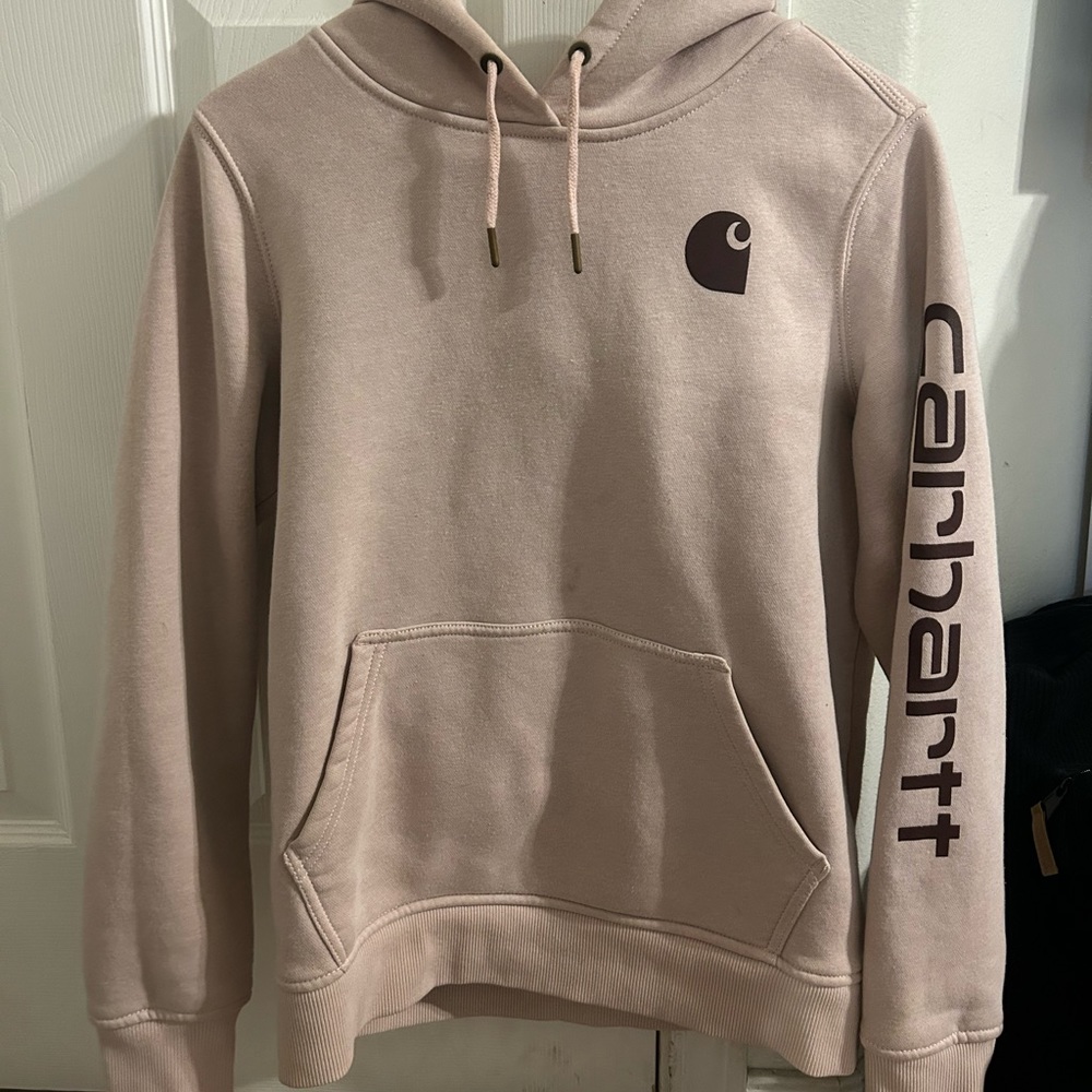 Baby pink Carhartt hoodie